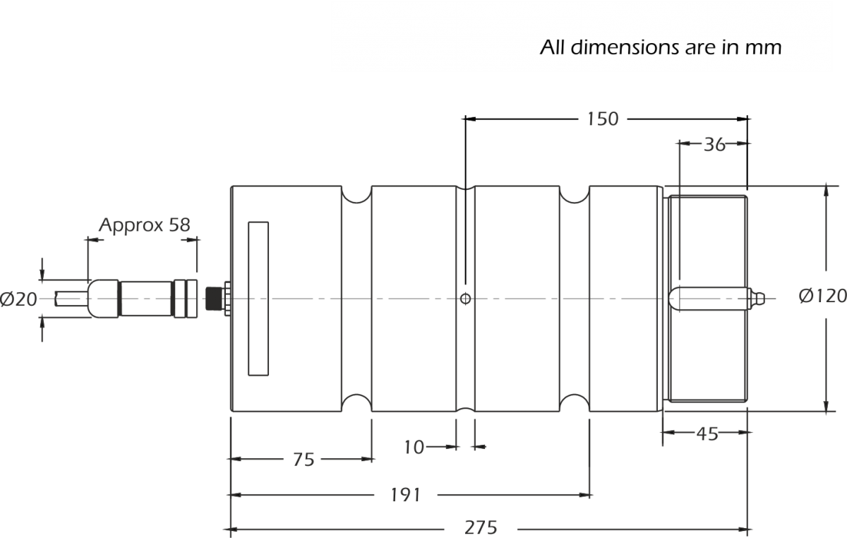 lcm4487 Bulones de Carga dimensiones